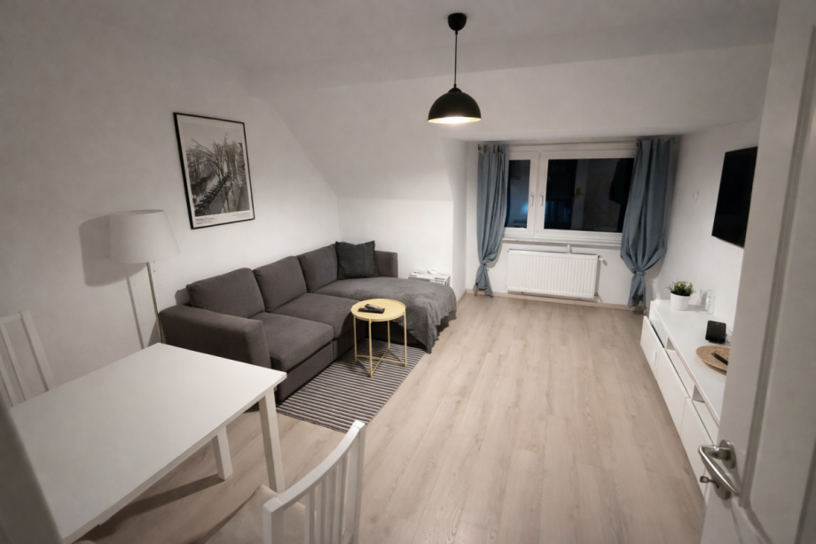 Wohnzimmer Dachgeschosswohnung Essen