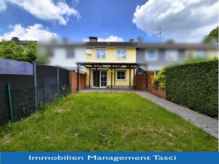 R�ckansicht mit Logo... Gladbeck Reihenmittelhaus TOP Energiewert, umfangreich saniert