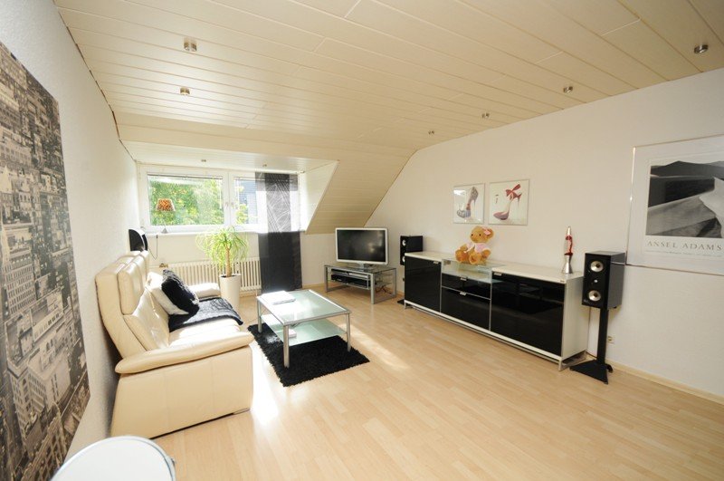 Wohnzimmer Dachgeschosswohnung Gelsenkirchen