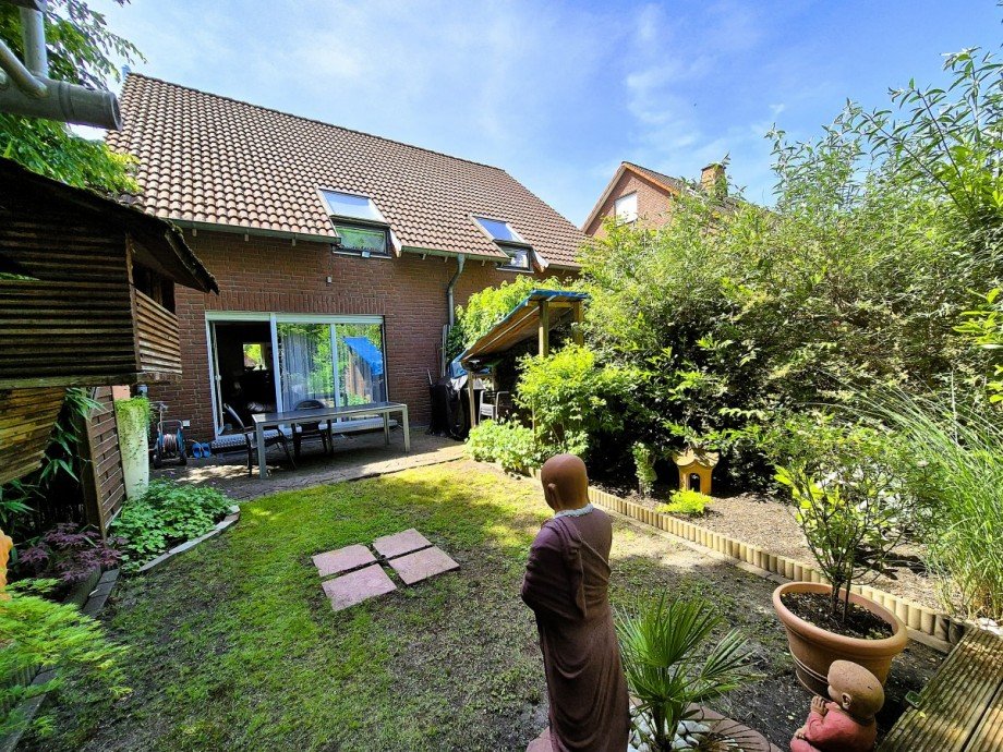 R�ckansicht neu Reihenendhaus Gelsenkirchen