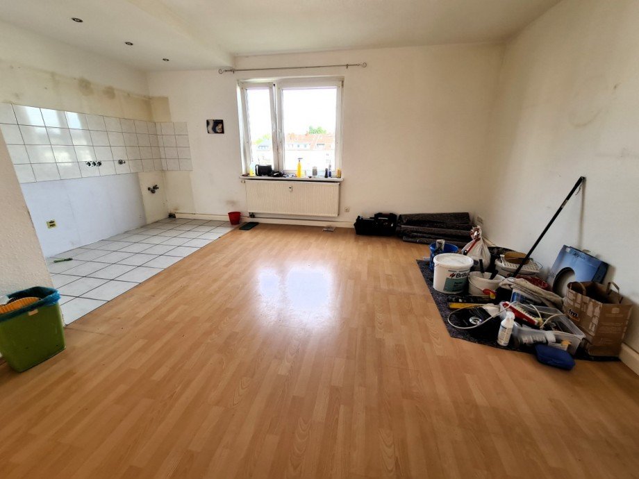 Wohnzimmer m. off. K�che Mehrfamilienhaus Gelsenkirchen