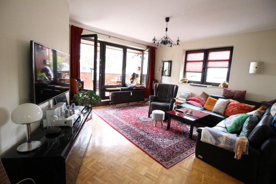 Wohnzimmer Dachgeschosswohnung Oberhausen