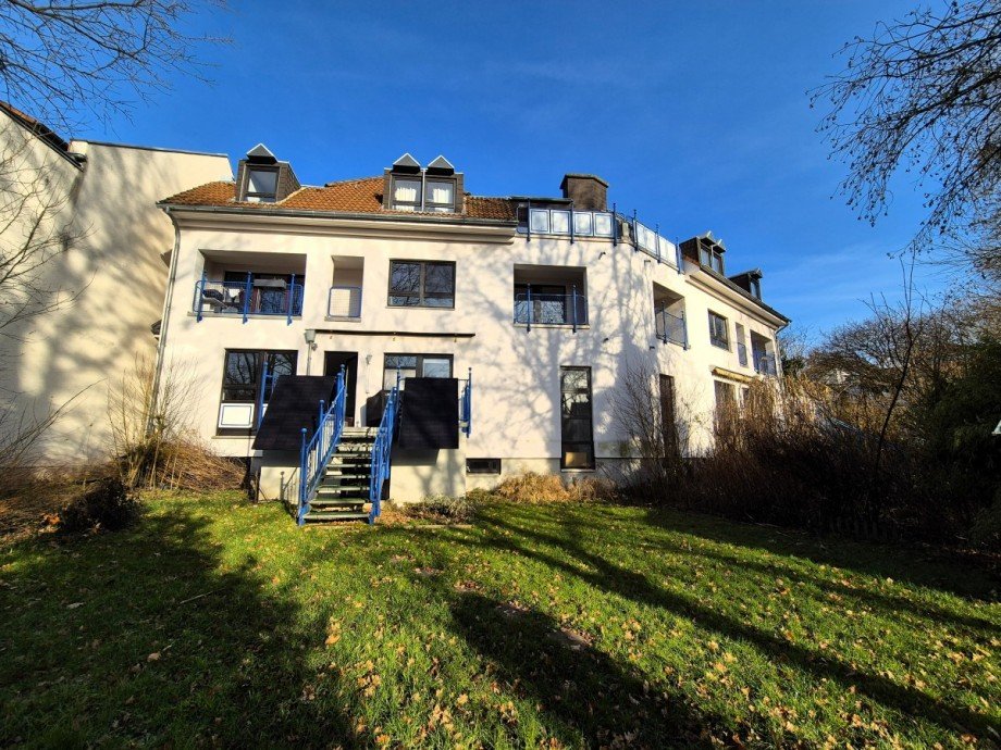 R�ckansicht Maisonettewohnung Aachen