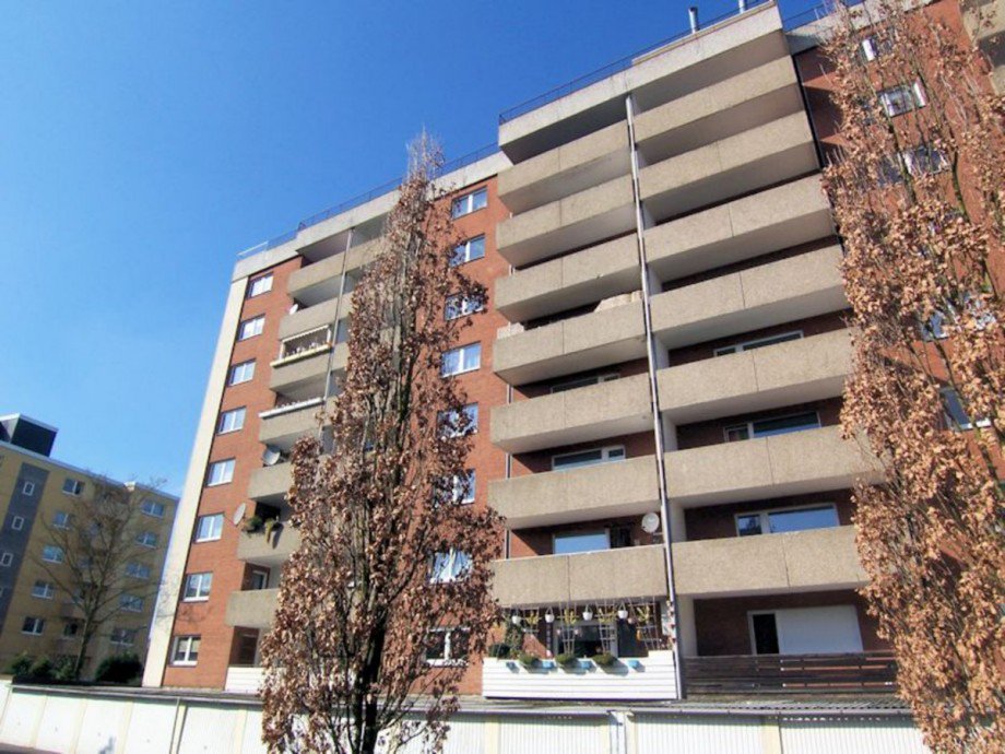R�ckansicht Etagenwohnung Herten