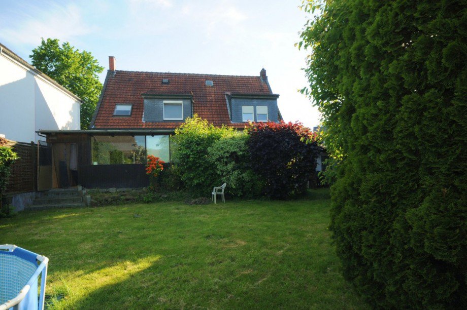 R�ckansicht Einfamilienhaus Datteln