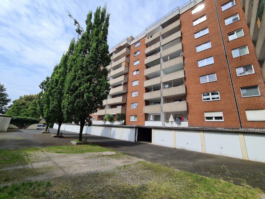 R�ckansicht Etagenwohnung Herten