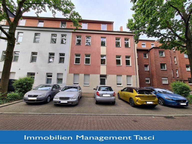 Frontansicht mit Logo Gelsenkirchen Mehrfamilienhaus Komplett frei werdendes, attraktives Mehrfamilienhaus. Super geeignet als Monteurwohnungen