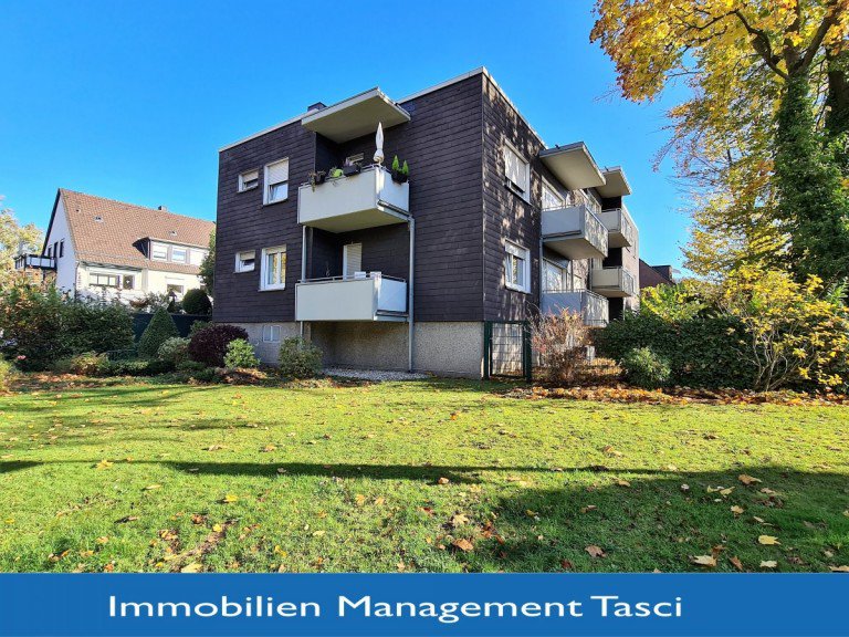 Seitenansicht, Balkon mit Logo Gelsenkirchen Erdgeschosswohnung TOP LAGE, Single- Wohnung mit Einbauk�che und Balkon