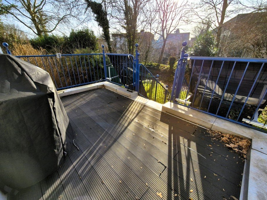 Terrasse R�ckseite Maisonettewohnung Aachen