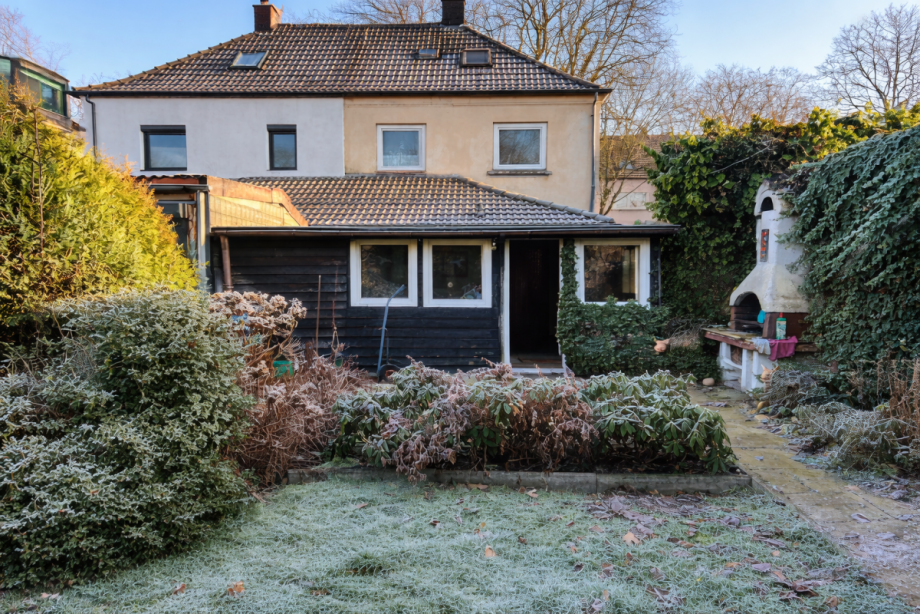 R�ckansicht Doppelhaush�lfte Gelsenkirchen